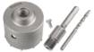 Carbide hole cutter 85 mm with HEX adapter and pilot drill bit