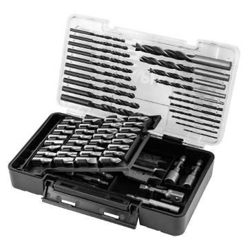 Drill and bit set, sockets, 66 pcs