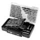 Drill and bit set, sockets, 66 pcs
