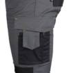 Mix&Match work trousers, Canvas, Cordura reinforcements, grey/black, size XXXL