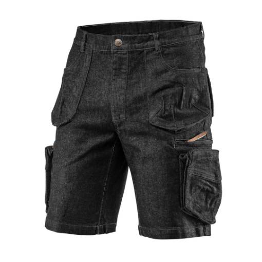 Short pants DENIM, black, size M