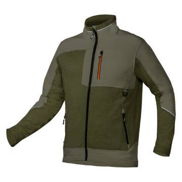 OUTDOOR softshell sweatshirt, green, size XXXL