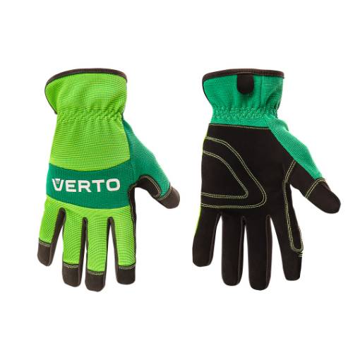 Work gloves, leather, 11"