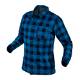Flannel shirt, navy blue, size M