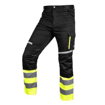 Safety trousers, black and yellow, size XL