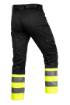 Safety trousers, black and yellow, size XL