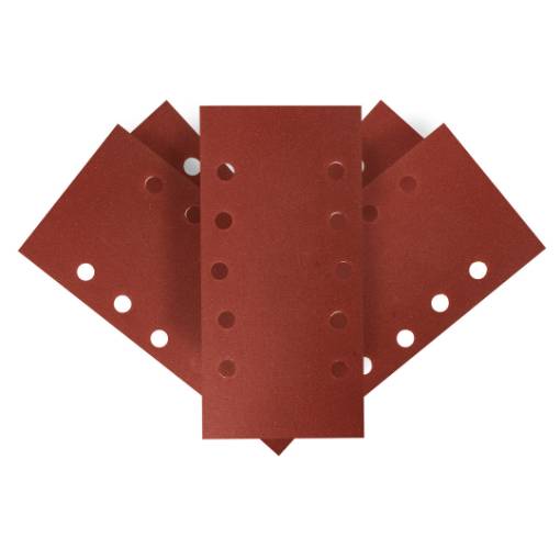 Sanding paper, velcro 115 x 230 mm, K240, 5 pcs, with holes