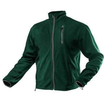 Polar fleece sweatshirt, green, size XXXL