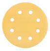 Sanding paper, velcro 180 mm, K120, 5 pcs, with 8 holes for sander 59G263