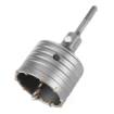Carbide hole cutter 80 mm with adapter SDS+ and pilot drill bit