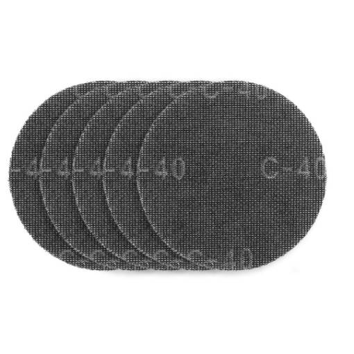 Abrasive mesh, velcro 180 mm, K40, 5 pcs for sander 59G263