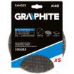 Abrasive mesh, velcro 180 mm, K40, 5 pcs for sander 59G263