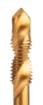 HSS TiN threading drill bit, M10 x 1.5 mm, Hex