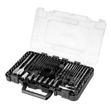 Drill and bit set, sockets, 90 pcs