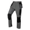 Mix&Match work trousers, 4 way stretch, with holsters, Cordura, grey/black, size L