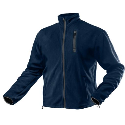 Polar fleece sweatshirt, navy blue, size XXXL