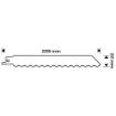 Sabre saw blade for clean cutting of insulation, rubber, cardboard 228 mm, HCS