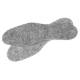 Felt shoe insoles, banded, size 44-45