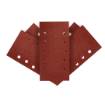 Sanding paper, velcro 115 x 230 mm, K80, 5 pcs, with holes