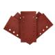 Sanding paper, velcro 115 x 230 mm, K80, 5 pcs, with holes