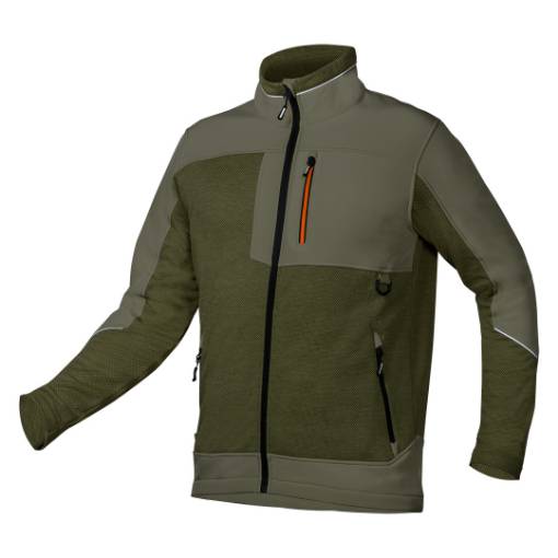 OUTDOOR softshell sweatshirt, green, size L