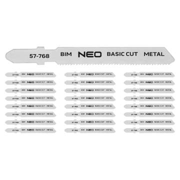 Jigsaw blades, 21TPI, BIM, T-handle, cpl. 25 pcs.