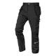 Mix&Match work trousers, 4 way stretch, with holsters, Cordura, black, size XL