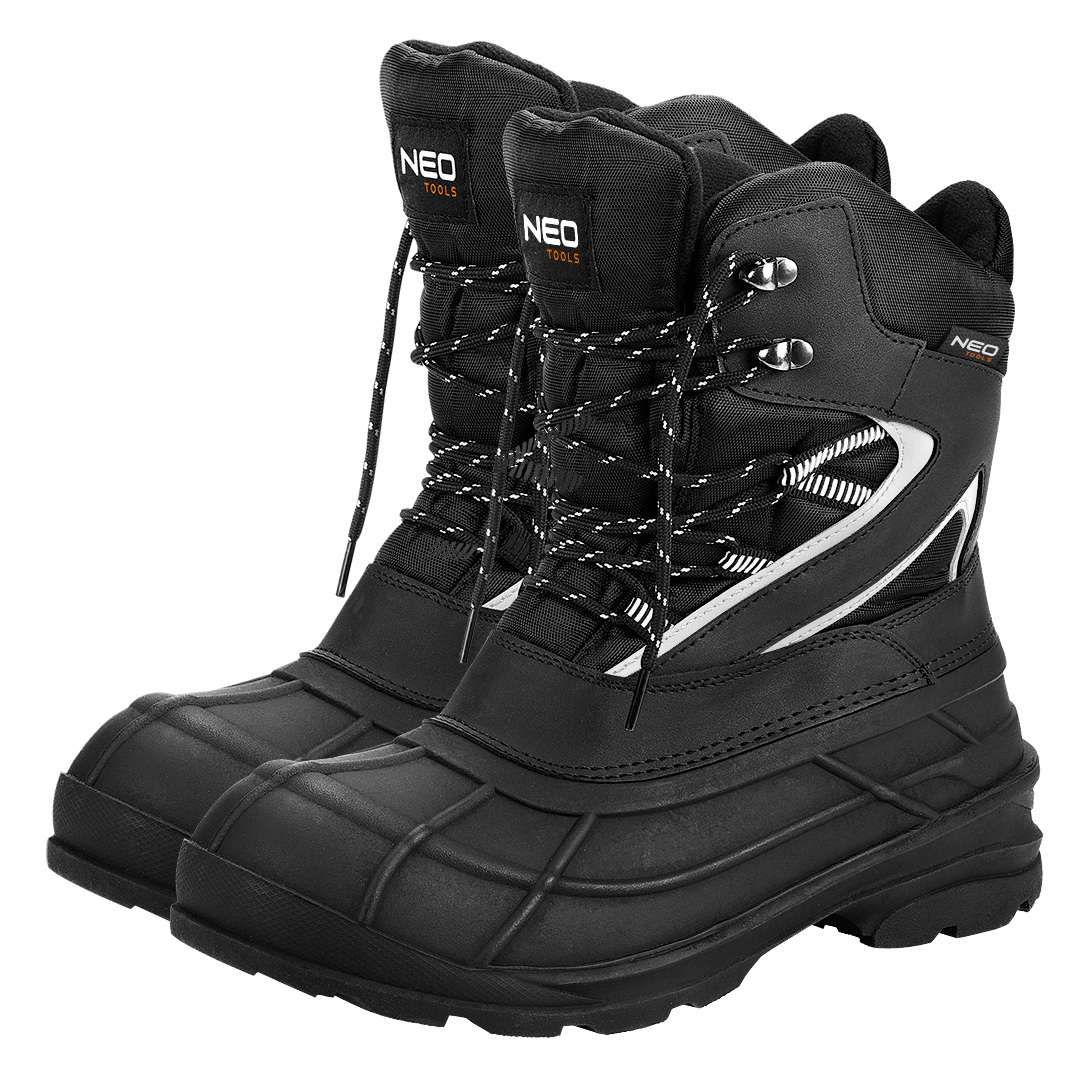 Snowboots with reflective stripes, size 44