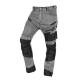 Work trousers DENIM, Oxford reinforcement, grey, size L