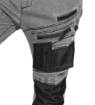 Work trousers DENIM, Oxford reinforcement, grey, size L