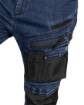 Work trousers DENIM, Oxford reinforcement, navy blue, size XL