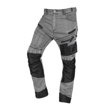 Work trousers DENIM, Oxford reinforcement, grey, size M