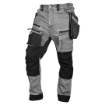Work trousers DENIM, Cordura reinforcements, detachable holster pockets, grey, size L