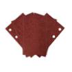 Velcro sanding paper, rectangular 80 x 130 mm, P800, 5 pcs, with 8 holes for 04-623