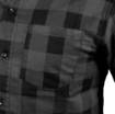 Flannel shirt, grey, size M
