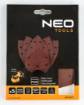 Sanding paper, iron 146 x 156 x 100 mm, P120, 5 pcs, with 9 holes for 04-623