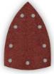 Sanding paper, iron 146 x 156 x 100 mm, P80, 5 pcs, with 9 holes for 04-623