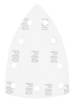 Sanding paper, iron 146 x 156 x 100 mm, P80, 5 pcs, with 9 holes for 04-623