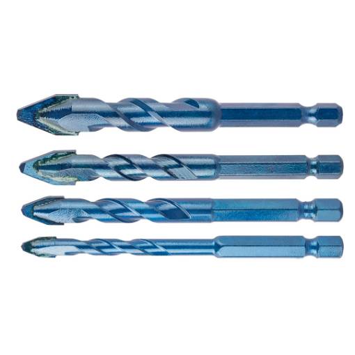 HEX universal drill bit set 6,8,10,12 mm