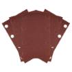 Velcro sanding paper, rectangular 80 x 130 mm, P240, 5 pcs, with 8 holes for 04-623