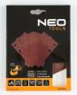 Velcro sanding paper, rectangular 80 x 130 mm, P240, 5 pcs, with 8 holes for 04-623