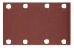 Velcro sanding paper, rectangular 80 x 130 mm, P240, 5 pcs, with 8 holes for 04-623