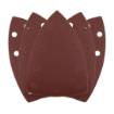 Sanding paper, iron 146 x 156 x 100 mm, P240, 5 pcs, with 9 holes for 04-623