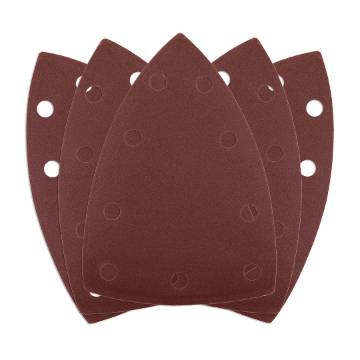 Sanding paper, iron 146 x 156 x 100 mm, P240, 5 pcs, with 9 holes for 04-623