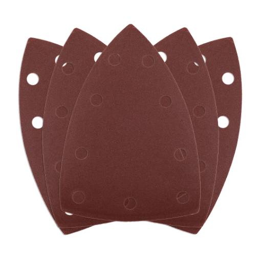 Sanding paper, iron 146 x 156 x 100 mm, P240, 5 pcs, with 9 holes for 04-623