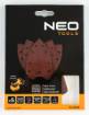 Sanding paper, iron 146 x 156 x 100 mm, P240, 5 pcs, with 9 holes for 04-623