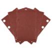 Velcro sanding paper, rectangular 80 x 130 mm, P120, 5 pcs, with 8 holes for 04-623