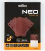 Velcro sanding paper, rectangular 80 x 130 mm, P120, 5 pcs, with 8 holes for 04-623