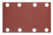 Velcro sanding paper, rectangular 80 x 130 mm, P120, 5 pcs, with 8 holes for 04-623