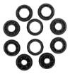 Wire wheel brush 150 x 32 mm, crimped wire, brass-plated